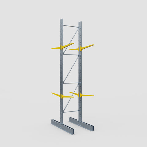 Cantilever Rack - Double Sided - Standard Duty - Powder Coated - Full Bay - Height 4500mm