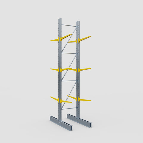 Cantilever Rack - Double Sided - Standard Duty - Powder Coated - Full Bay - Height 4500mm