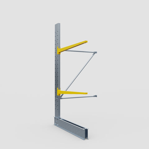 Cantilever Rack - Single Sided - Standard Duty - Powder Coated - Add-On Bay - Height 2500mm