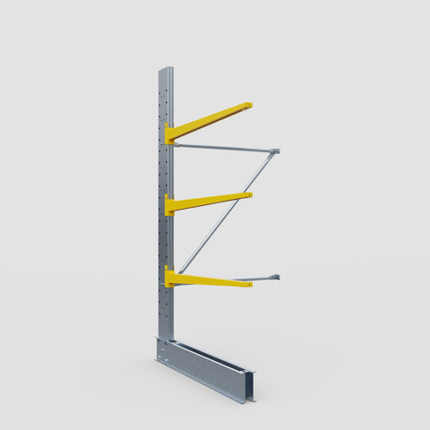 Cantilever Rack - Single Sided - Standard Duty - Powder Coated - Add-On Bay - Height 2500mm