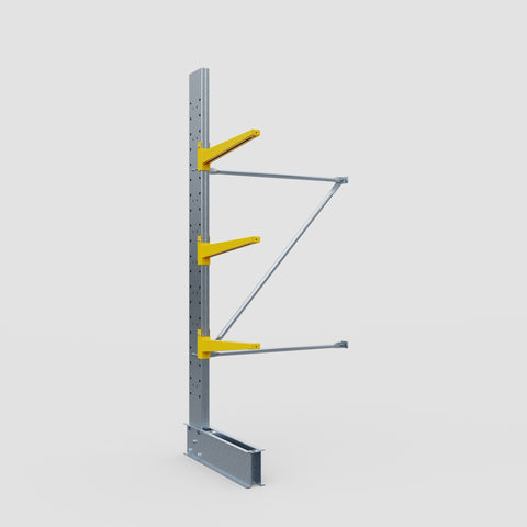 Cantilever Rack - Single Sided - Standard Duty - Powder Coated - Add-On Bay - Height 2500mm