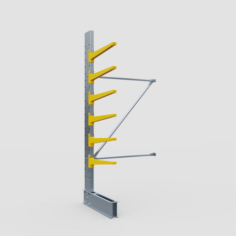 Cantilever Rack - Single Sided - Standard Duty - Powder Coated - Add-On Bay - Height 2500mm