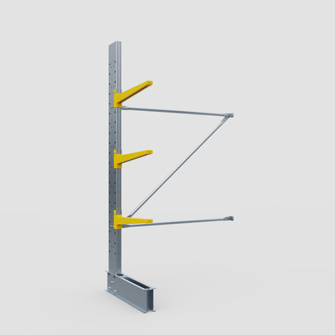 Cantilever Rack - Single Sided - Standard Duty - Powder Coated - Add-On Bay - Height 2500mm