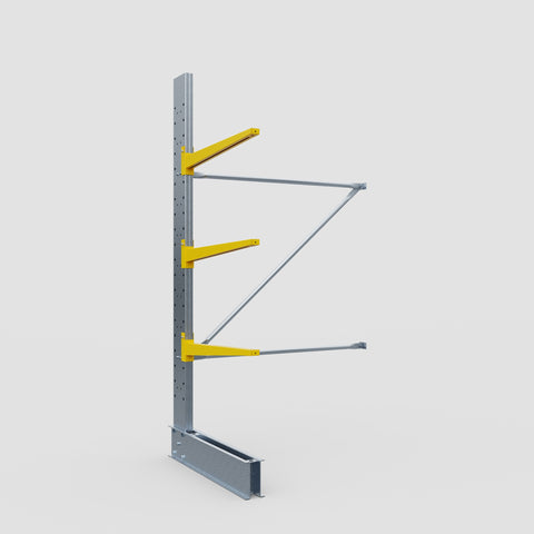 Cantilever Rack - Single Sided - Standard Duty - Powder Coated - Add-On Bay - Height 2500mm