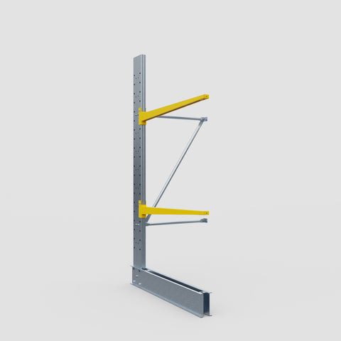 Cantilever Rack - Single Sided - Standard Duty - Powder Coated - Add-On Bay - Height 2500mm