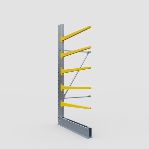 Cantilever Rack - Single Sided - Standard Duty - Powder Coated - Add-On Bay - Height 2500mm