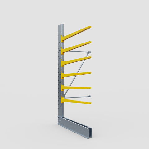 Cantilever Rack - Single Sided - Standard Duty - Powder Coated - Add-On Bay - Height 2500mm