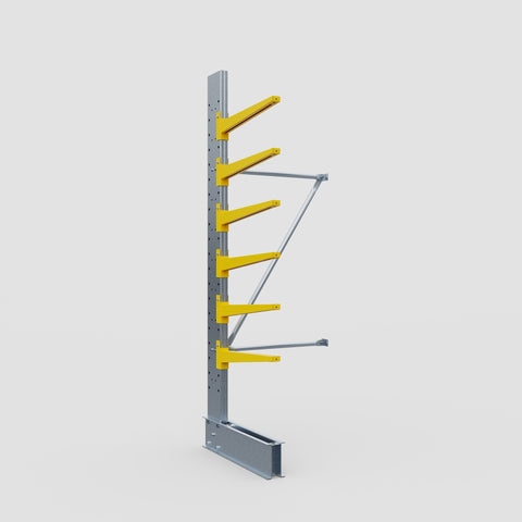 Cantilever Rack - Single Sided - Standard Duty - Powder Coated - Add-On Bay - Height 2500mm