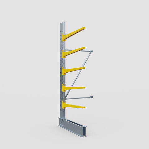 Cantilever Rack - Single Sided - Standard Duty - Powder Coated - Add-On Bay - Height 2500mm