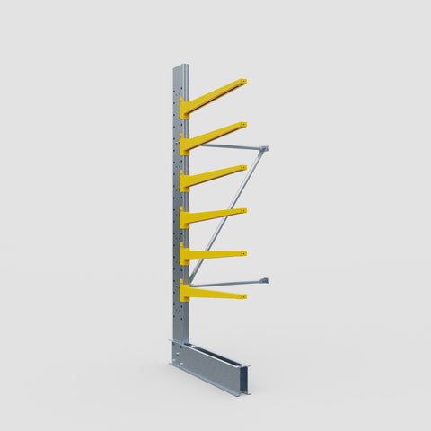 Cantilever Rack - Single Sided - Standard Duty - Powder Coated - Add-On Bay - Height 2500mm