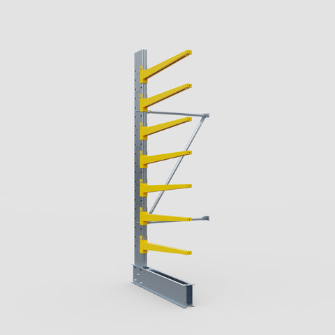 Cantilever Rack - Single Sided - Standard Duty - Powder Coated - Add-On Bay - Height 2500mm