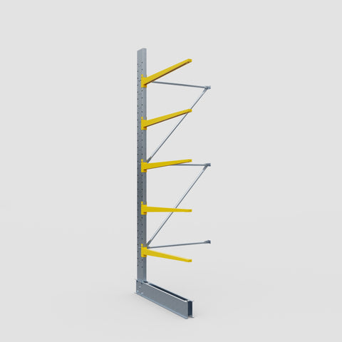 Cantilever Rack - Single Sided - Standard Duty - Powder Coated - Add-On Bay - Height 3500mm