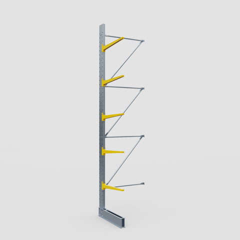 Cantilever Rack - Single Sided - Standard Duty - Powder Coated - Add-On Bay - Height 4500mm