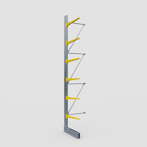 Cantilever Rack - Single Sided - Standard Duty - Powder Coated - Add-On Bay - Height 4500mm