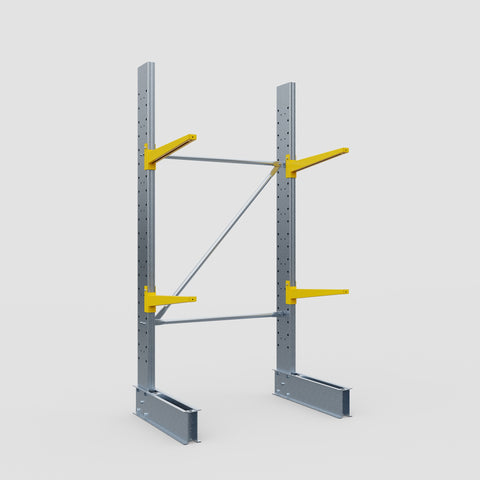 Cantilever Rack - Single Sided - Standard Duty - Powder Coated - Full Bay - Height 2500mm