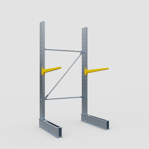 Cantilever Rack - Single Sided - Standard Duty - Powder Coated - Full Bay - Height 2500mm