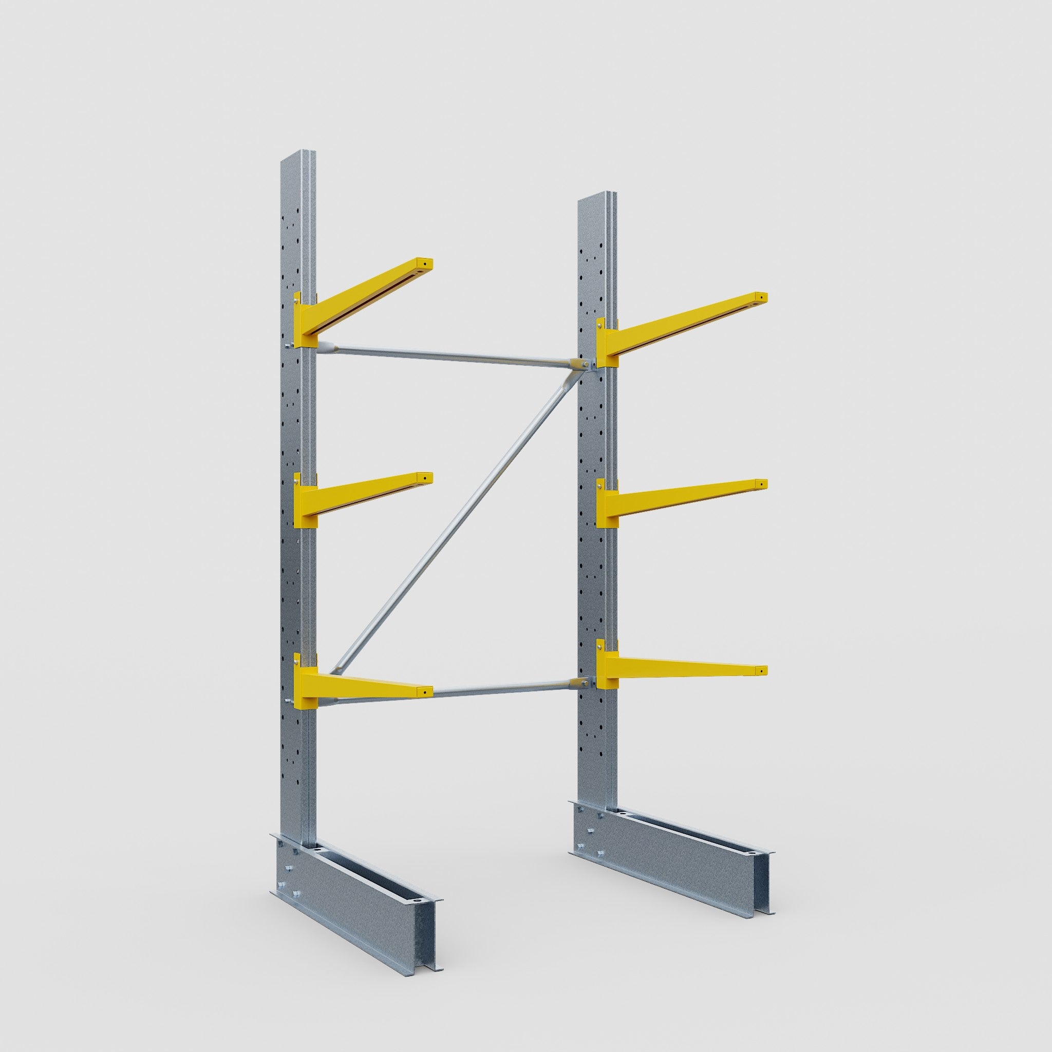 Cantilever Rack - Single Sided - Standard Duty - Powder Coated - Full ...
