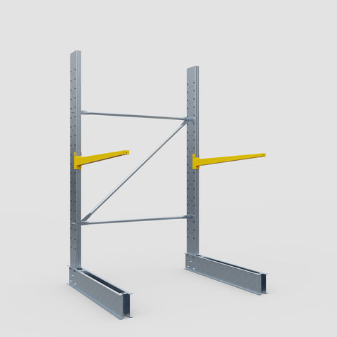 Cantilever Rack - Single Sided - Standard Duty - Powder Coated - Full Bay - Height 2500mm