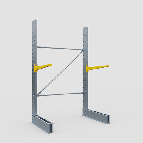 Cantilever Rack - Single Sided - Standard Duty - Powder Coated - Full Bay - Height 2500mm