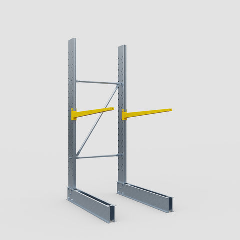 Cantilever Rack - Single Sided - Standard Duty - Powder Coated - Full Bay - Height 2500mm