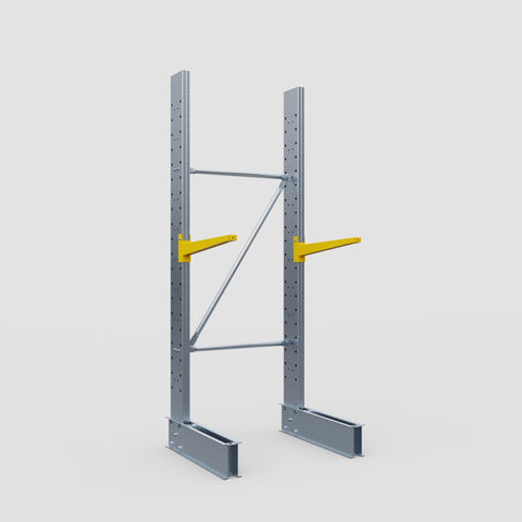 Cantilever Rack - Single Sided - Standard Duty - Powder Coated - Full Bay - Height 2500mm