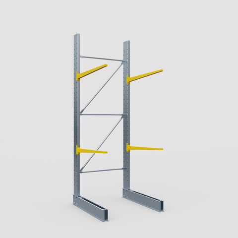 Cantilever Rack - Single Sided - Standard Duty - Powder Coated - Full Bay - Height 3500mm