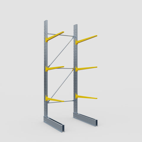 Cantilever Rack - Single Sided - Standard Duty - Powder Coated - Full Bay - Height 3500mm