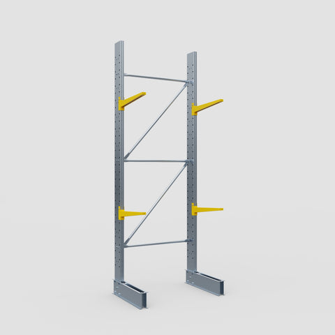 Cantilever Rack - Single Sided - Standard Duty - Powder Coated - Full Bay - Height 3500mm