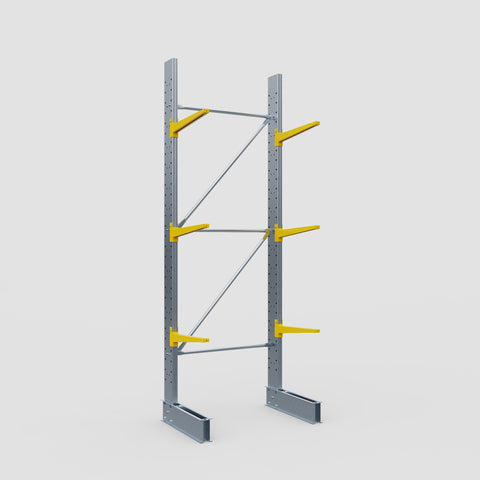 Cantilever Rack - Single Sided - Standard Duty - Powder Coated - Full Bay - Height 3500mm