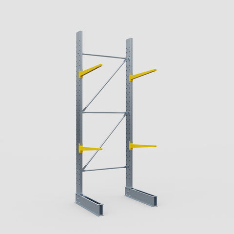 Cantilever Rack - Single Sided - Standard Duty - Powder Coated - Full Bay - Height 3500mm