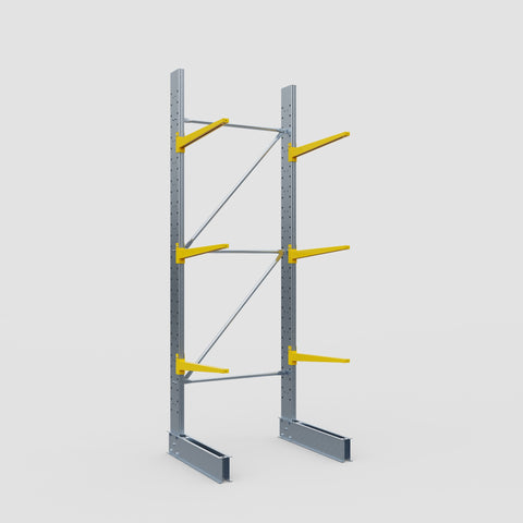 Cantilever Rack - Single Sided - Standard Duty - Powder Coated - Full Bay - Height 3500mm