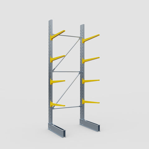 Cantilever Rack - Single Sided - Standard Duty - Powder Coated - Full Bay - Height 3500mm