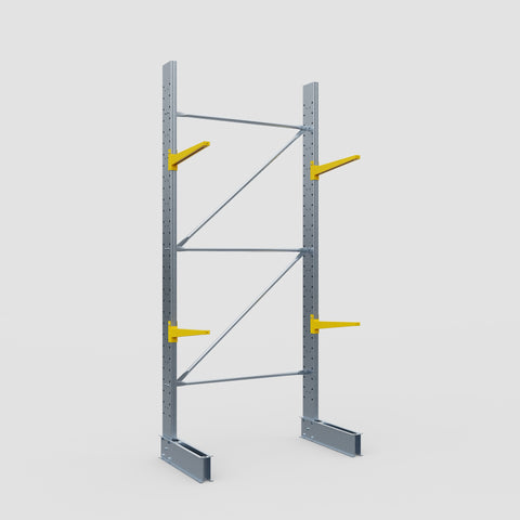 Cantilever Rack - Single Sided - Standard Duty - Powder Coated - Full Bay - Height 3500mm