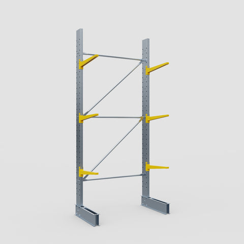 Cantilever Rack - Single Sided - Standard Duty - Powder Coated - Full Bay - Height 3500mm