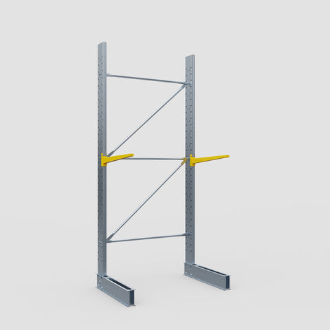 Cantilever Rack - Single Sided - Standard Duty - Powder Coated - Full Bay - Height 3500mm