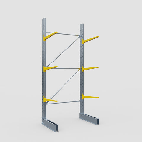 Cantilever Rack - Single Sided - Standard Duty - Powder Coated - Full Bay - Height 3500mm