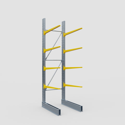 Cantilever Rack - Single Sided - Standard Duty - Powder Coated - Full Bay - Height 3500mm