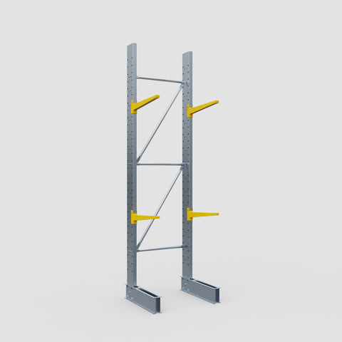 Cantilever Rack - Single Sided - Standard Duty - Powder Coated - Full Bay - Height 3500mm