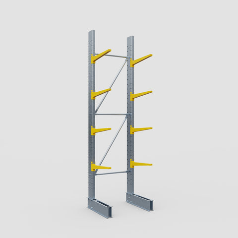 Cantilever Rack - Single Sided - Standard Duty - Powder Coated - Full Bay - Height 3500mm