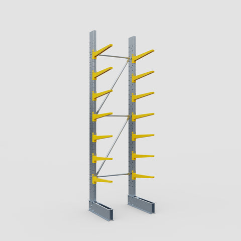 Cantilever Rack - Single Sided - Standard Duty - Powder Coated - Full Bay - Height 3500mm