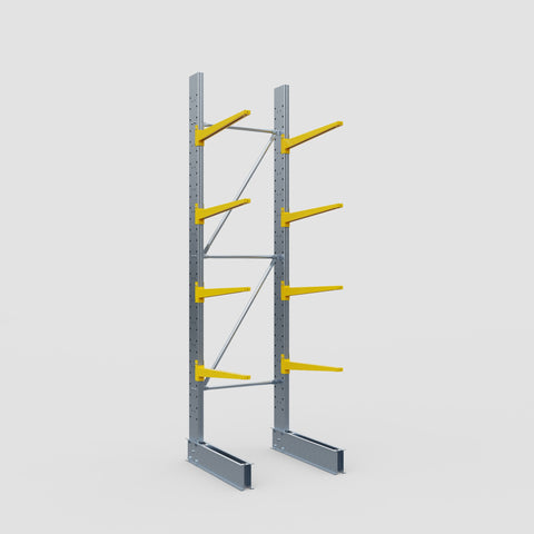 Cantilever Rack - Single Sided - Standard Duty - Powder Coated - Full Bay - Height 3500mm