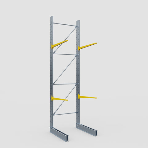 Cantilever Rack - Single Sided - Standard Duty - Powder Coated - Full Bay - Height 4500mm