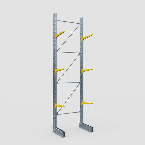 Cantilever Rack - Single Sided - Standard Duty - Powder Coated - Full Bay - Height 4500mm