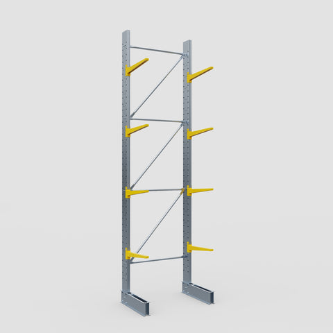 Cantilever Rack - Single Sided - Standard Duty - Powder Coated - Full Bay - Height 4500mm