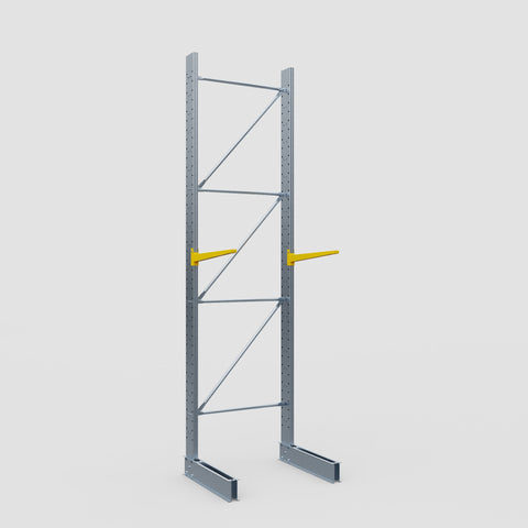 Cantilever Rack - Single Sided - Standard Duty - Powder Coated - Full Bay - Height 4500mm