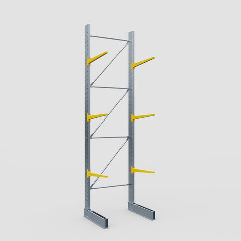 Cantilever Rack - Single Sided - Standard Duty - Powder Coated - Full Bay - Height 4500mm