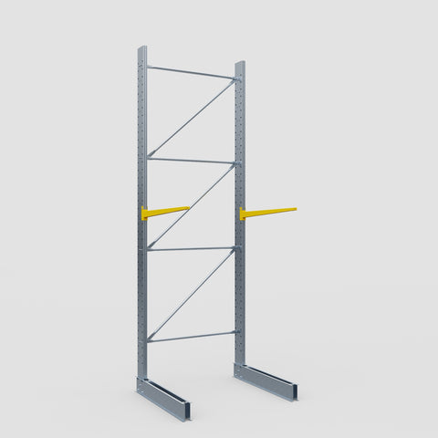 Cantilever Rack - Single Sided - Standard Duty - Powder Coated - Full Bay - Height 4500mm