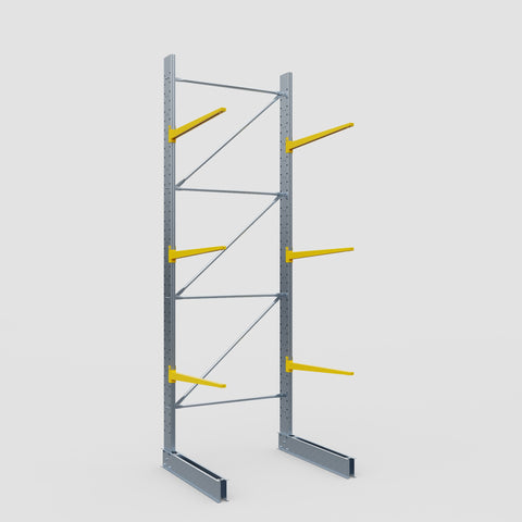 Cantilever Rack - Single Sided - Standard Duty - Powder Coated - Full Bay - Height 4500mm