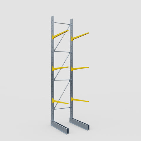 Cantilever Rack - Single Sided - Standard Duty - Powder Coated - Full Bay - Height 4500mm