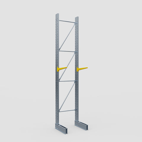 Cantilever Rack - Single Sided - Standard Duty - Powder Coated - Full Bay - Height 4500mm